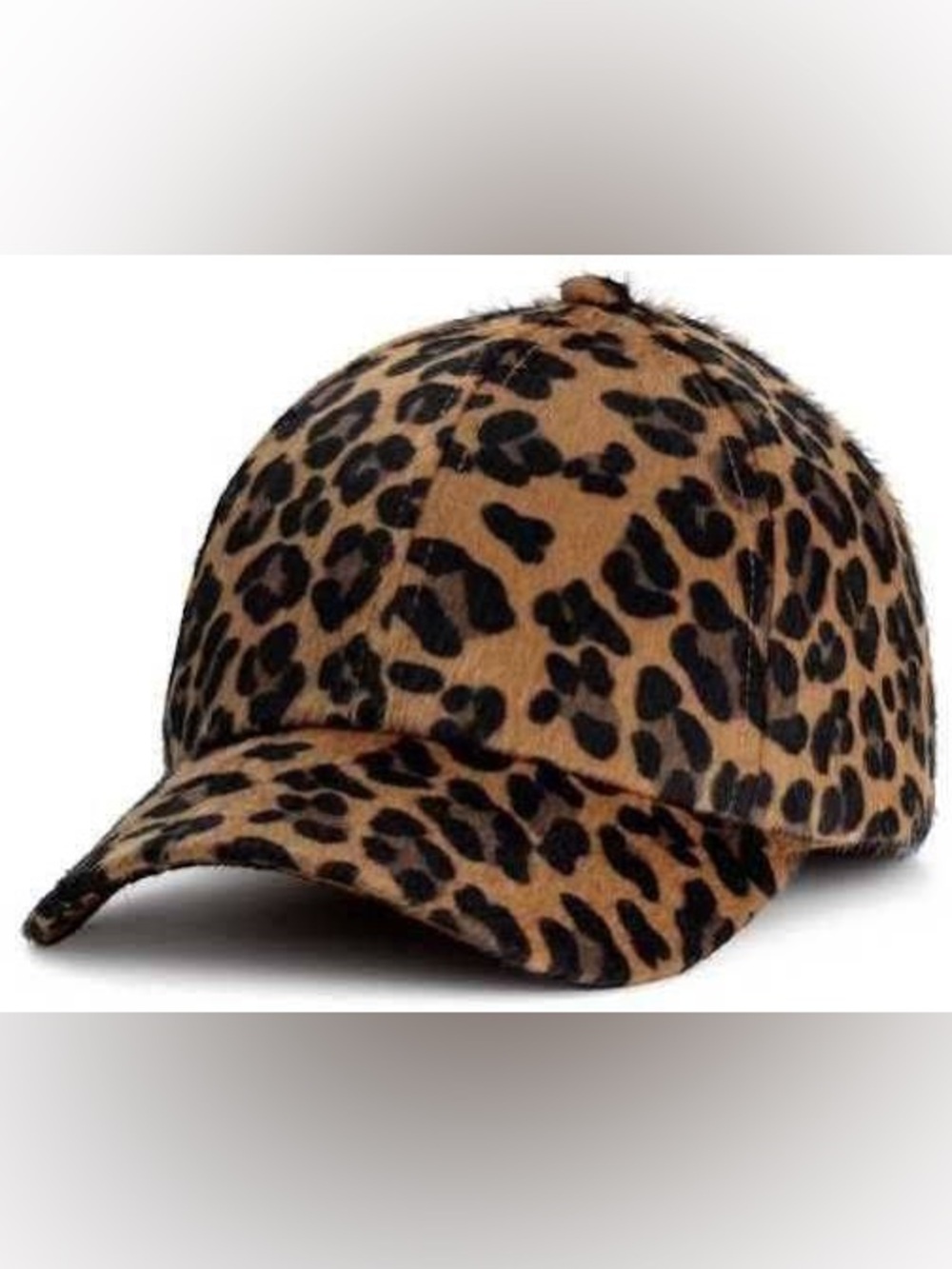 H&M Leopard Print Baseball Cap - Brown/Black